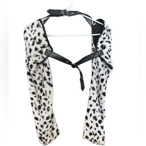 Commes des Garçons faux fur harness/bolero